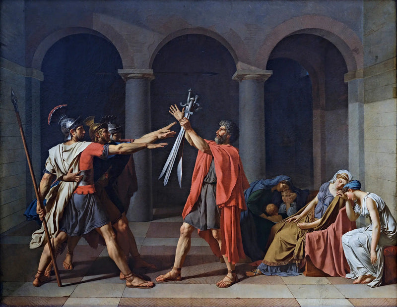 Horatiernes Edsforpligtelse - Jacques-Louis David