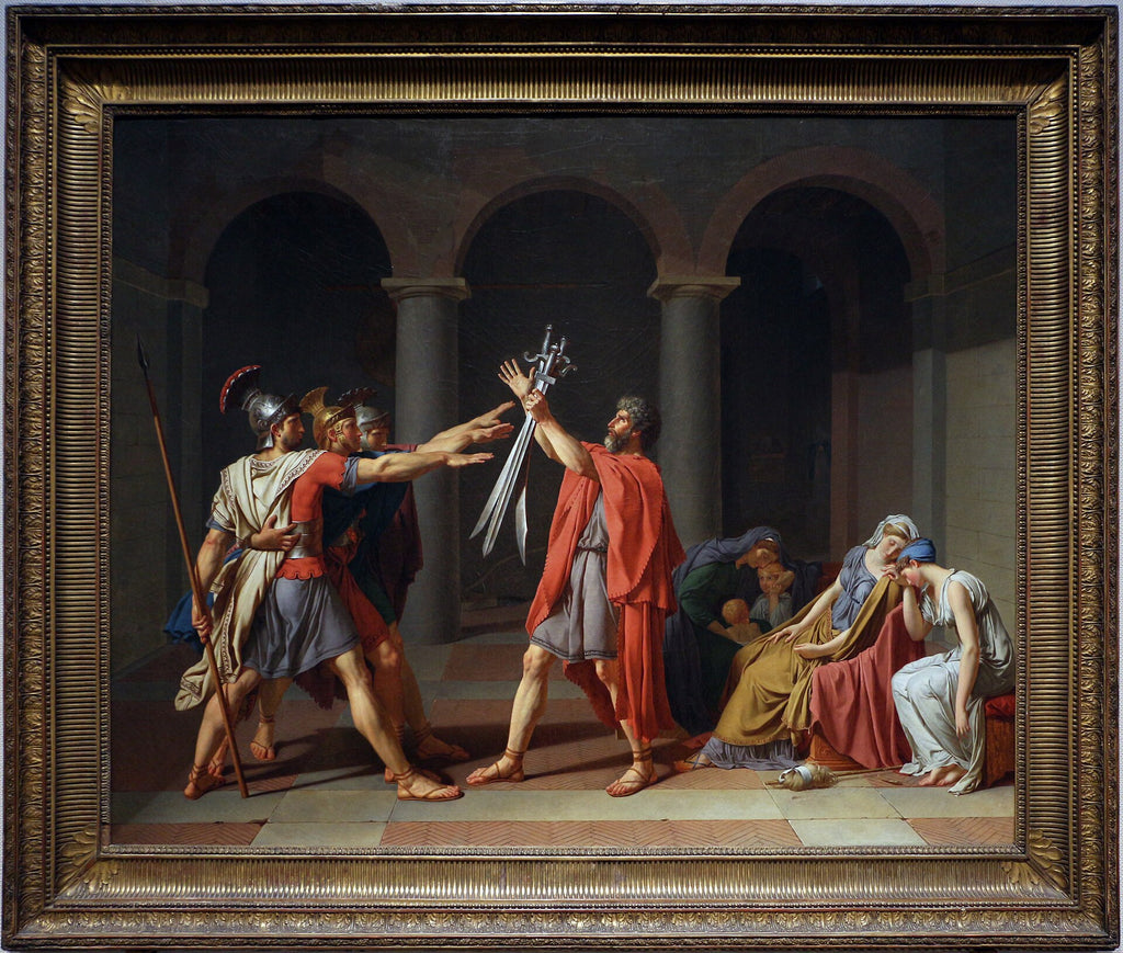 Horatiernes Edsforpligtelse - Jacques-Louis David