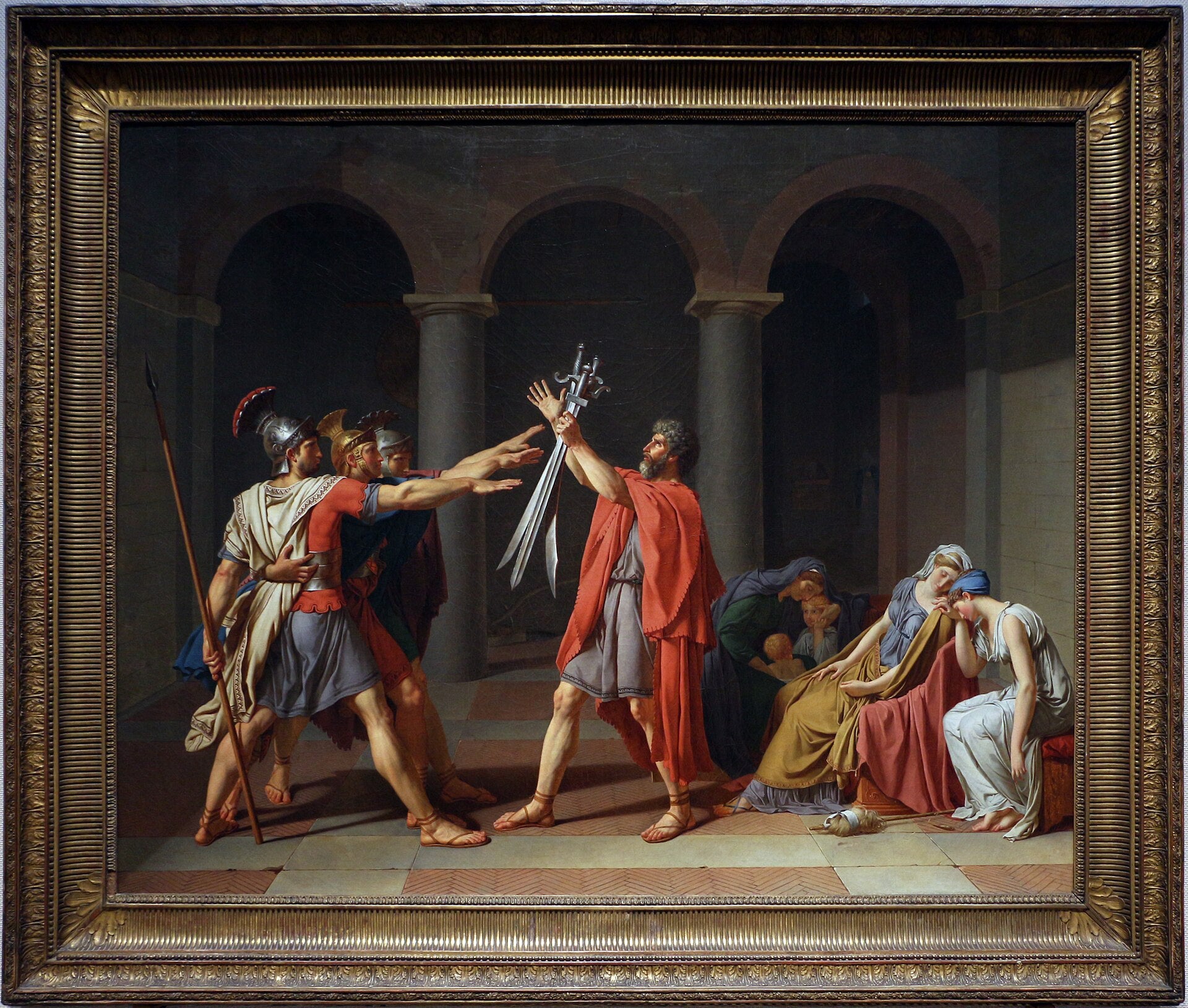 Horatiernes Edsforpligtelse - Jacques-Louis David