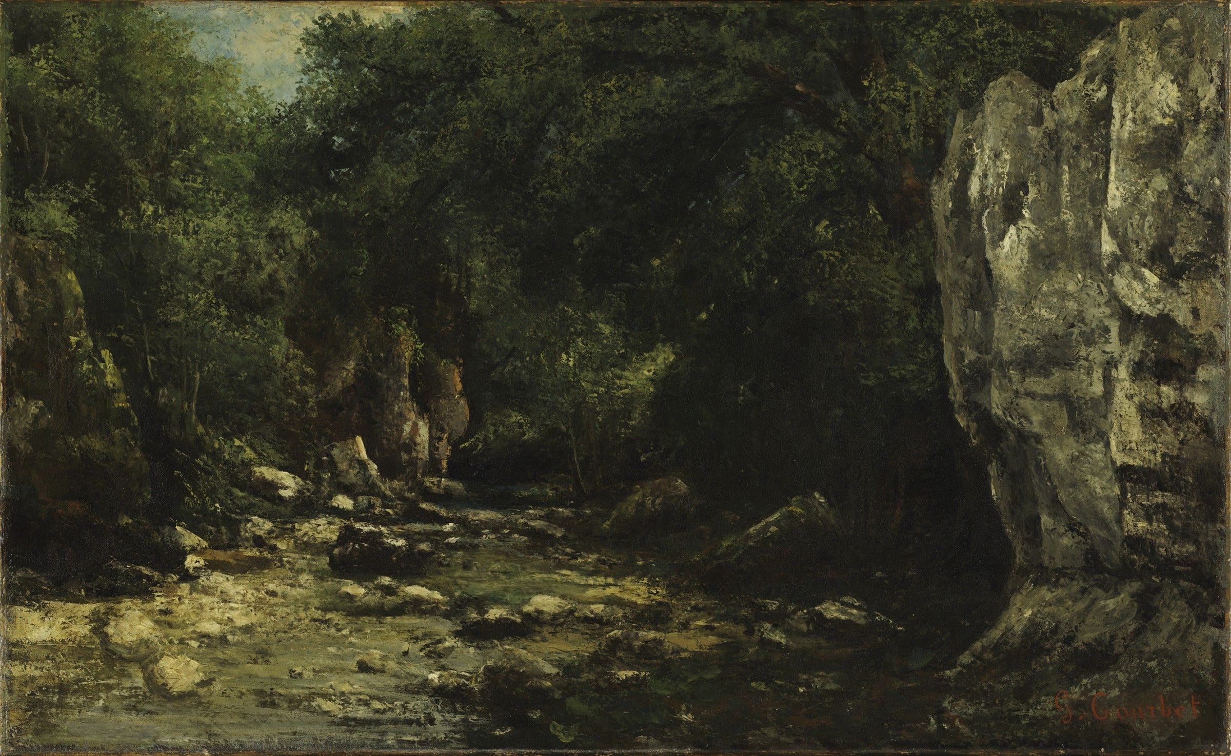 Le puits noir - Gustave Courbet