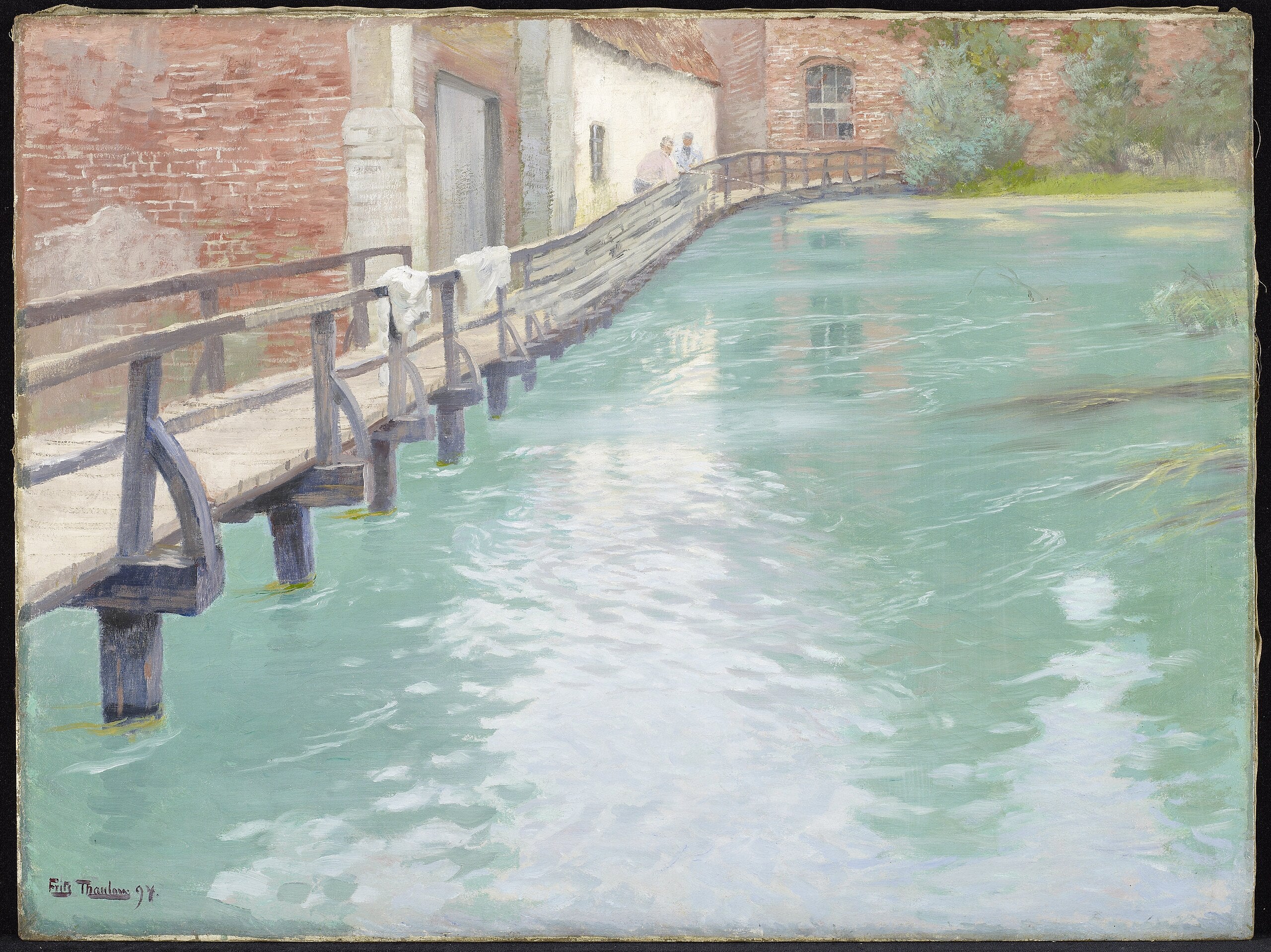 Møllerne i Montreuil-sur-Mer, Normandiet - Frits Thaulow
