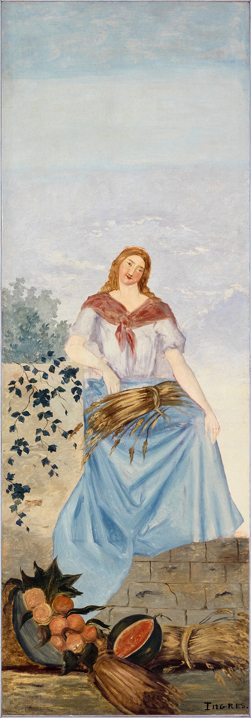 Reproduction du tableau « Les Quatre Saisons: L'Été - Paul Cézanne » par Alpha Reproduction en peinture à l’huile