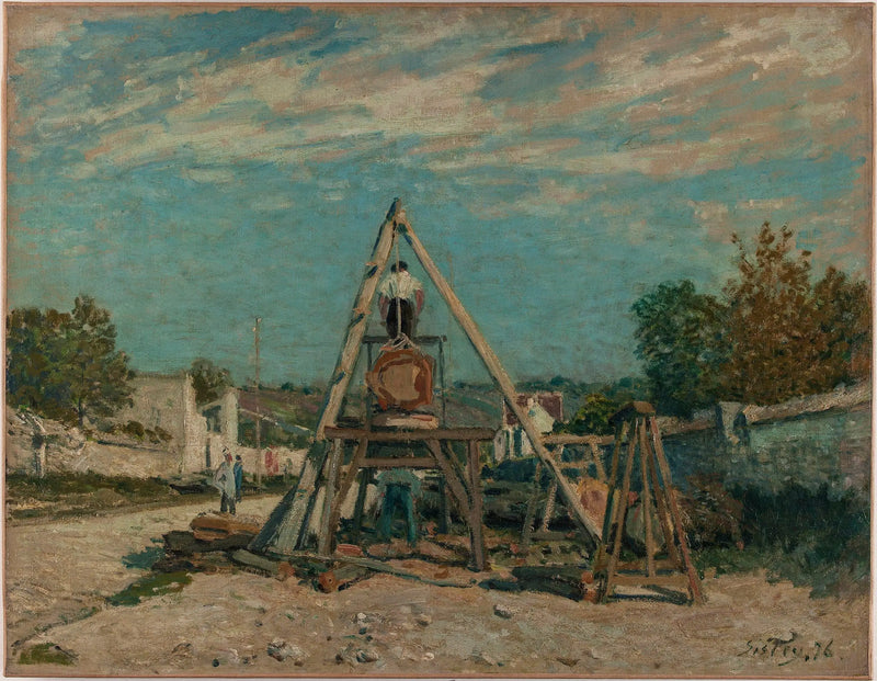 Langsavskærerne - Alfred Sisley
