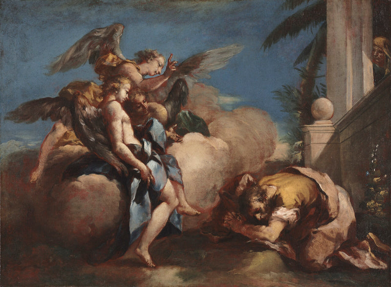 Englene, der viser sig for Abraham - Francesco Guardi