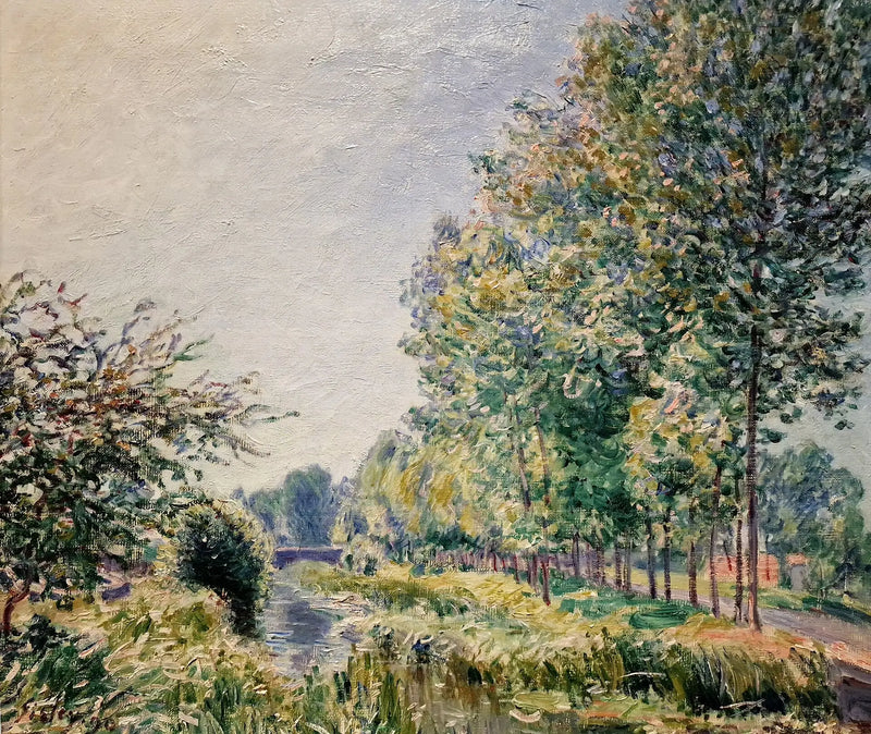 Orvannens bredder. Morgenens effekt - Alfred Sisley