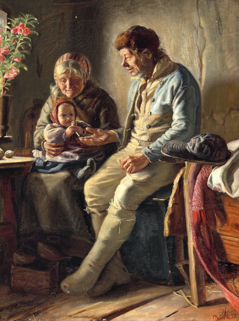 Bedsteforældrene. - Michael Peter Ancher