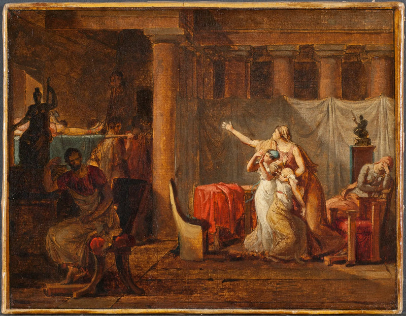 Licterne bringer Brutus sine sønners lig - Jacques-Louis David