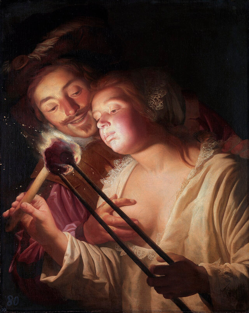 Soldaten og pigen - Gerrit van Honthorst