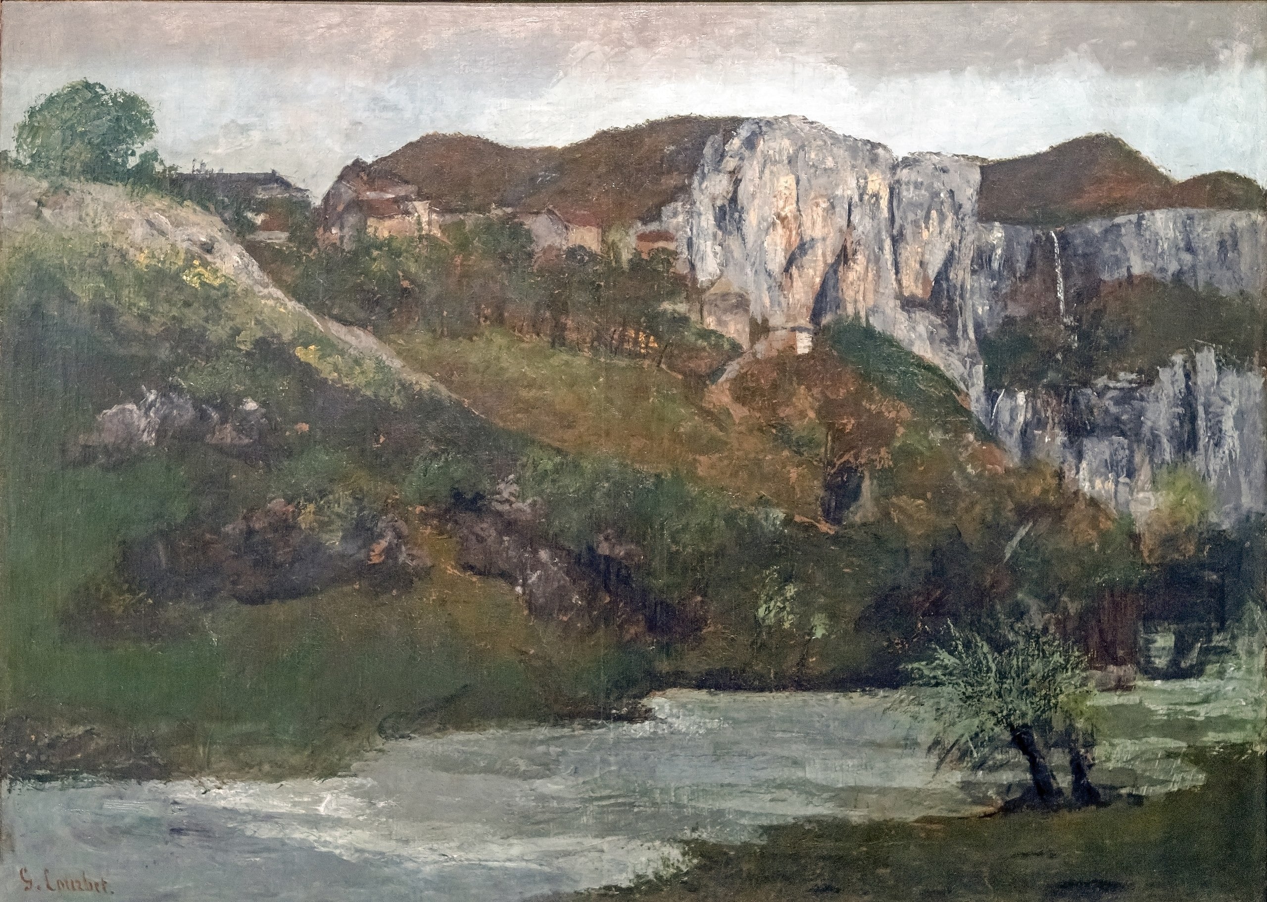 Les rochers d'Ornans - Gustave Courbet