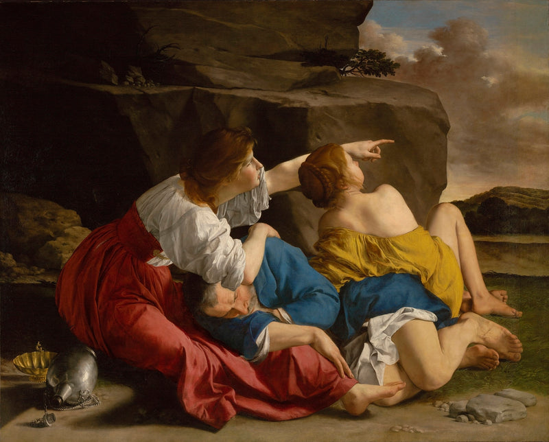 Loth og hans døtre - Orazio Gentileschi
