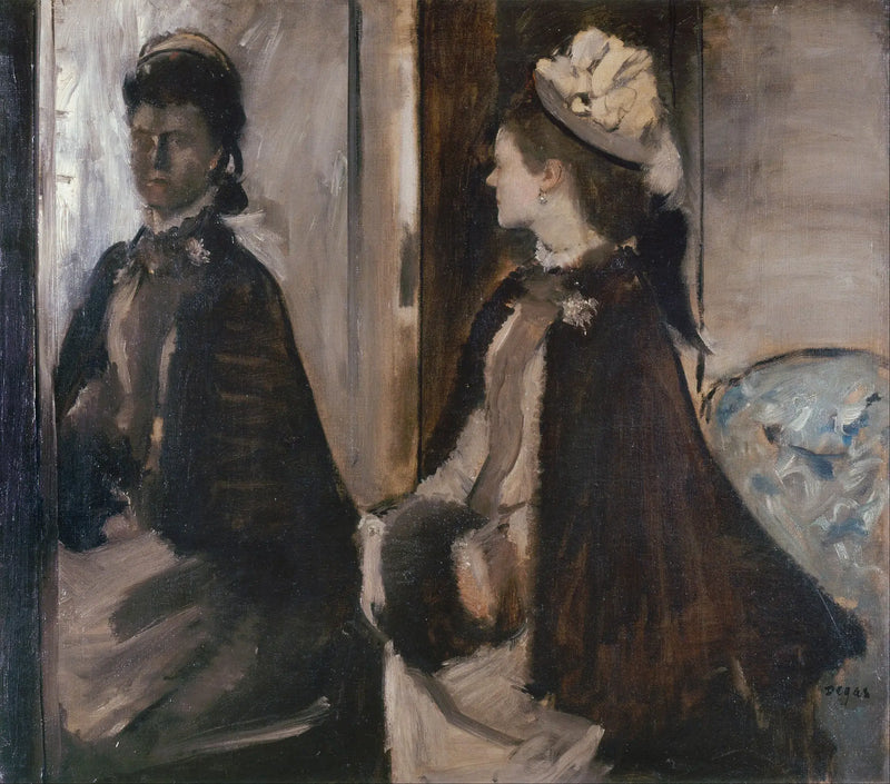 Madame Jeantaud ved spejlet - Edgar Degas