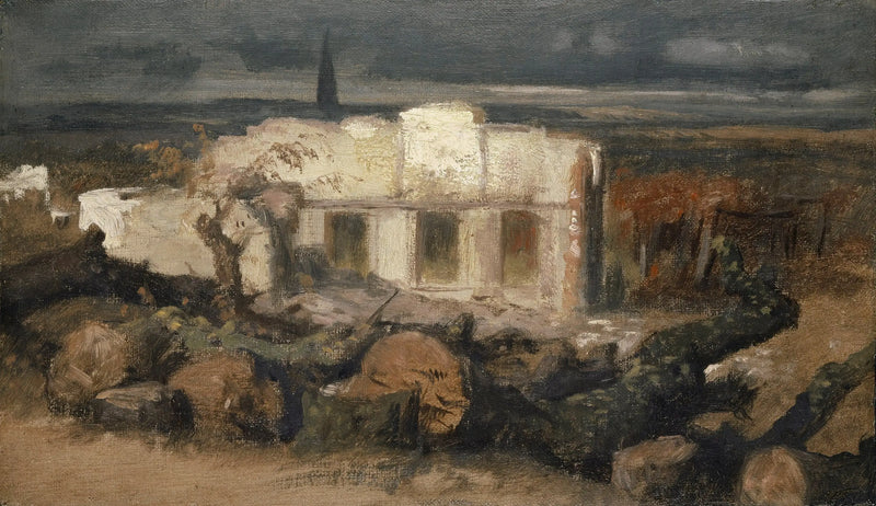 Maison détruite à Kehl - Arnold Böcklin