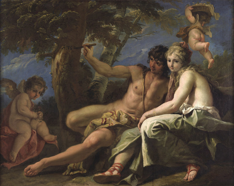 Médor og Angélique - Sebastiano Ricci