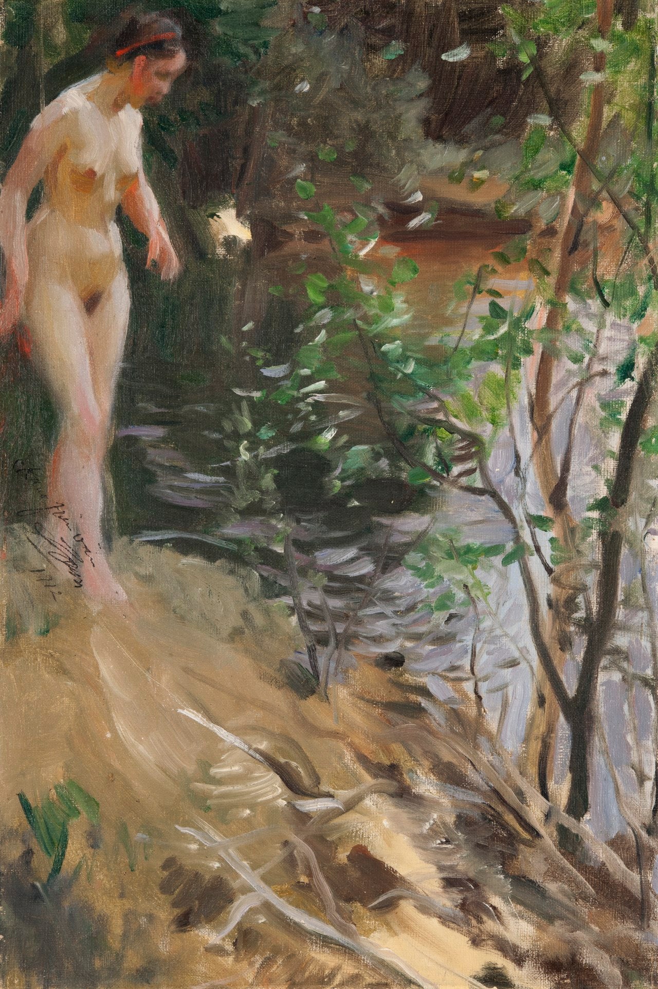 Modèle à Shore - Anders Zorn
