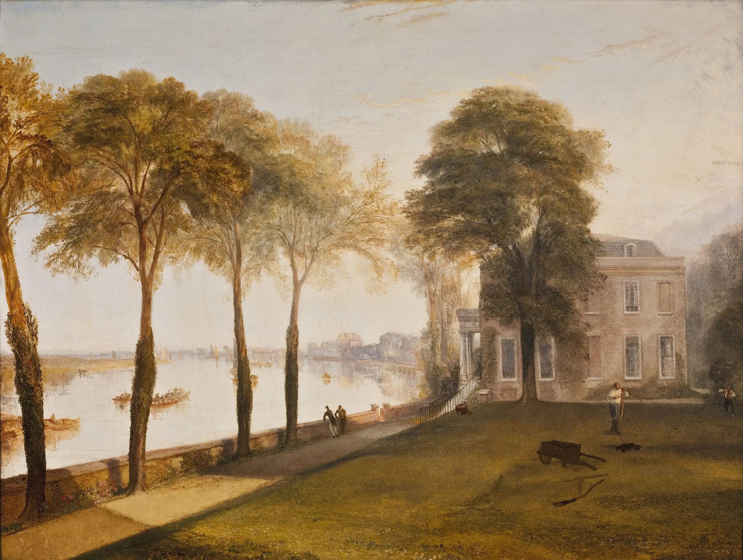 Reproduction du tableau « Mortlake Terrace: Early Summer Morning - J. M. W. Turner » par Alpha Reproduction en peinture à l’huile