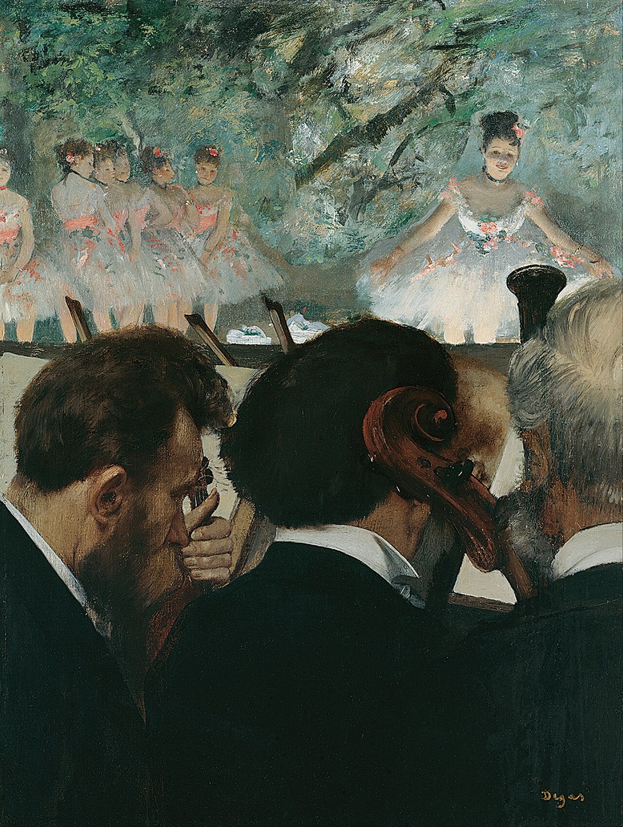 Musikere i orkestret - Edgar Degas