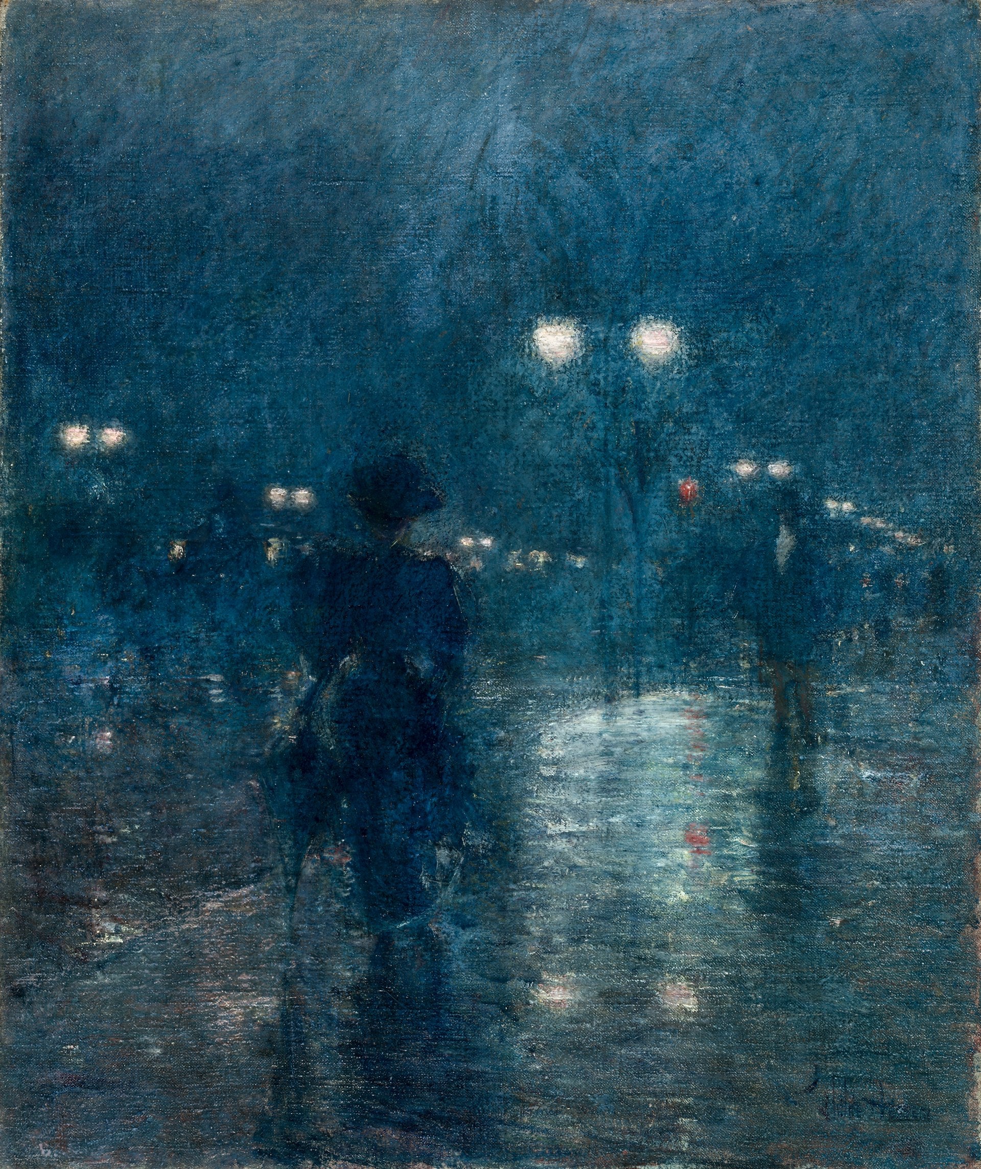 Nocturne de la Cinquième Avenue - Childe Hassam