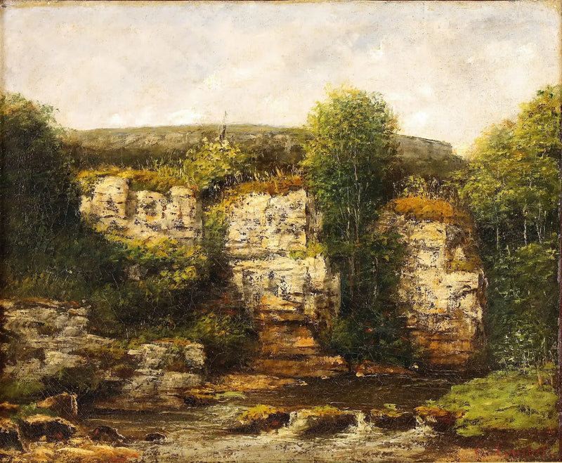 Landskab omkring Ornans - Gustave Courbet