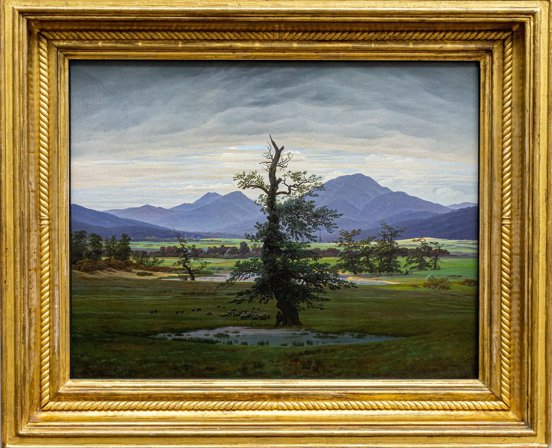 Landskab med marker, om morgenen - Caspar David Friedrich