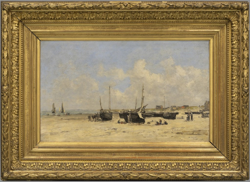Berck Strand ved lavvande - Eugène Boudin