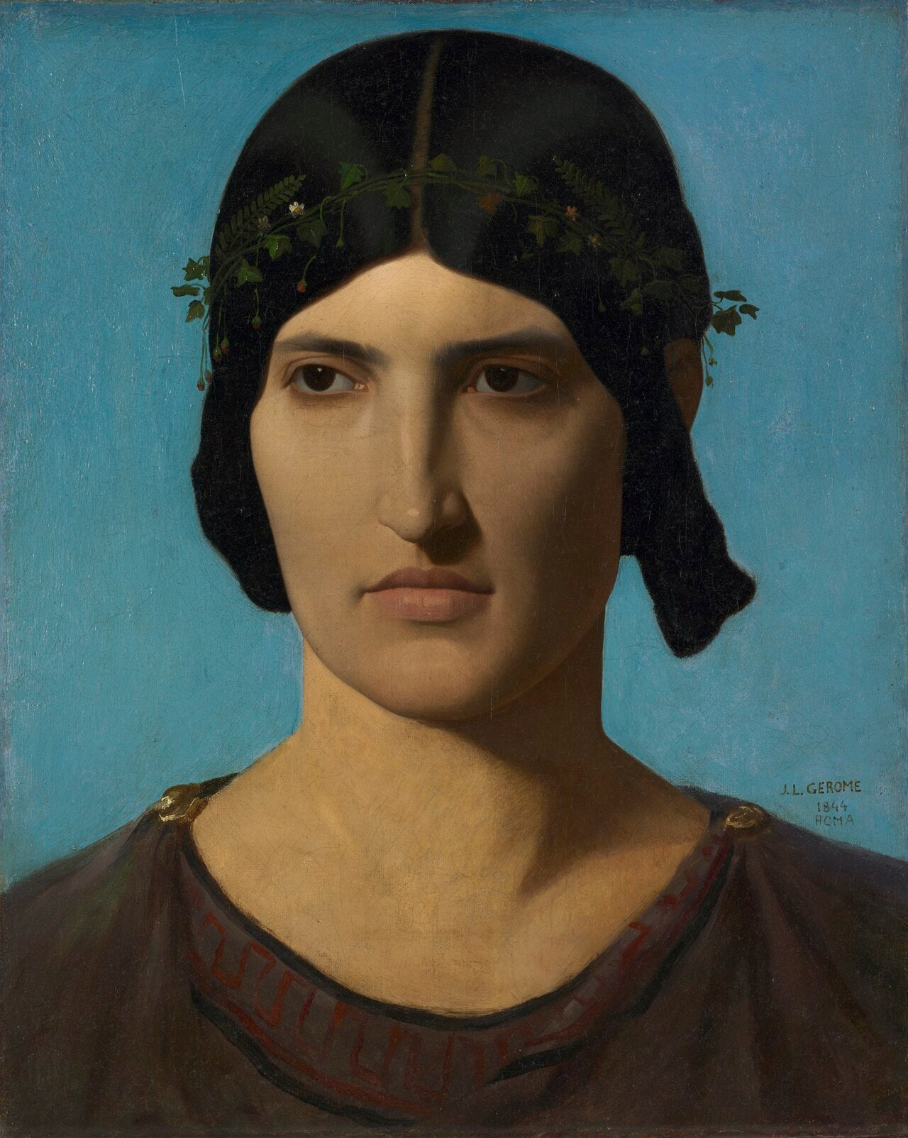 Portræt af en romersk kvinde - Jean-Léon Gérôme