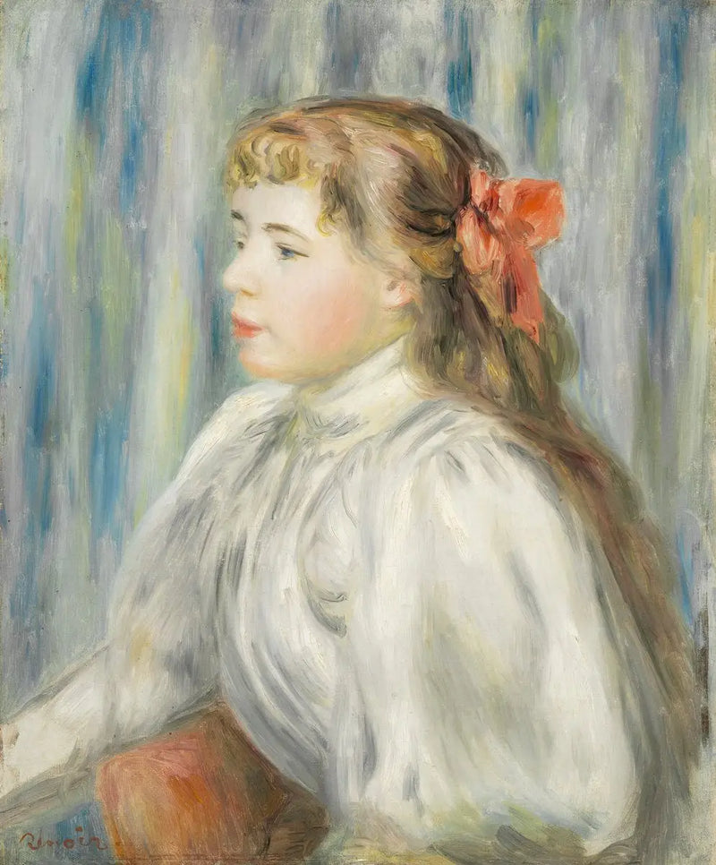 Portræt af en ung kvinde - Pierre-Auguste Renoir