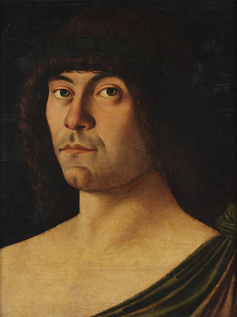 Portræt af en ung mand klædt i antik stil - Giovanni Bellini
