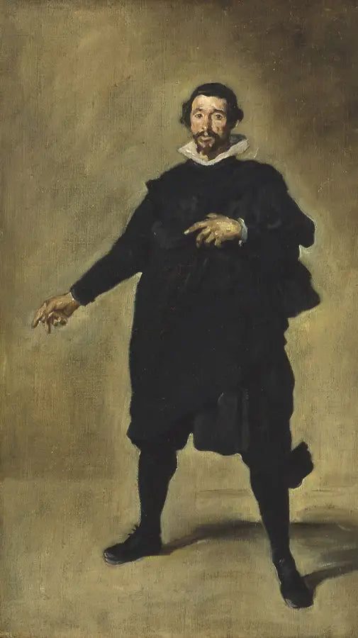 Reproduction du tableau « Portrait de Pablillos de Valladolid, bouffon de Philippe IV - Édouard Manet » par Alpha Reproduction en peinture à l’huile