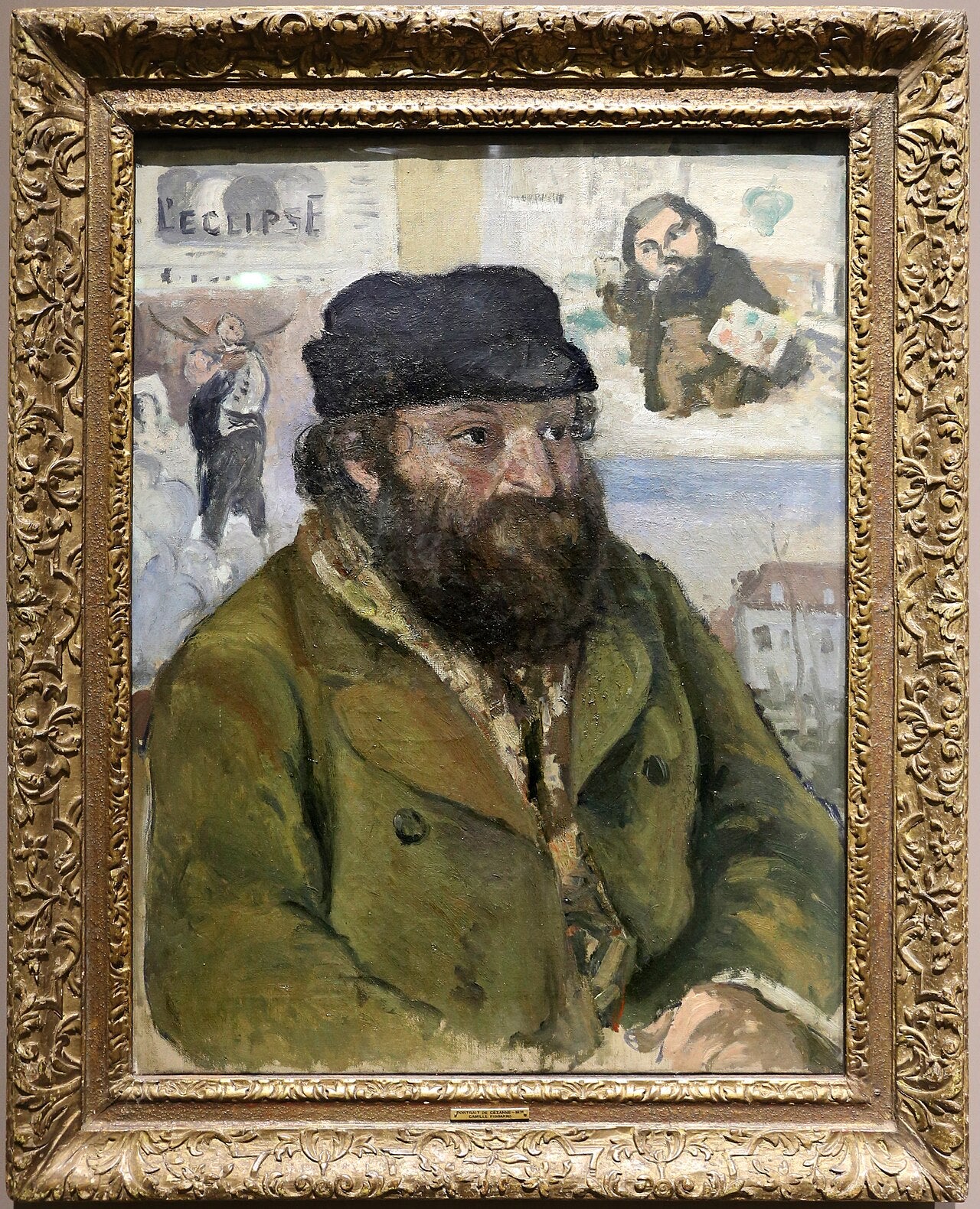 Portræt af Paul Cézanne - Camille Pissarro