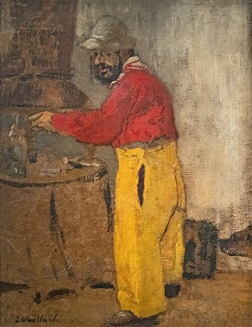 Portrait de Toulouse Lautrec, à Villeneuve-sur-Yonne, chez les Natanson - Édouard Vuillard