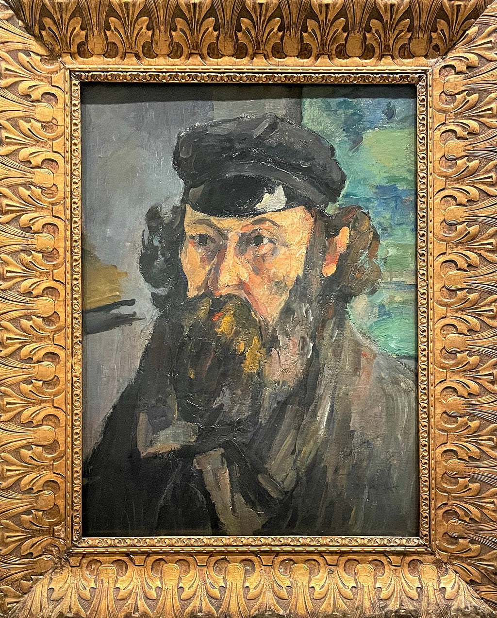 Portræt af kunstneren med kasket - Paul Cézanne