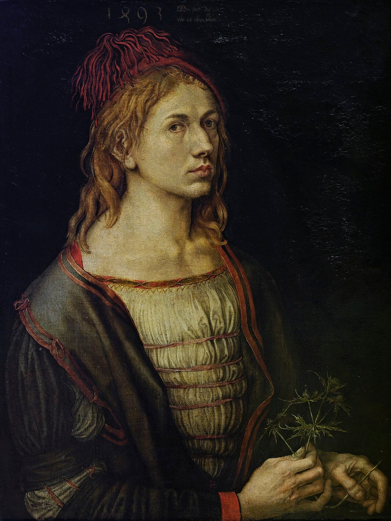 Portræt af den leje kunstner en tidsel - Albrecht Dürer