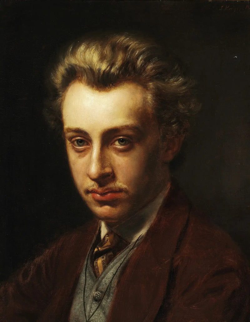 Portrait af maleren Frans Schwartz - Peder Severin Krøyer