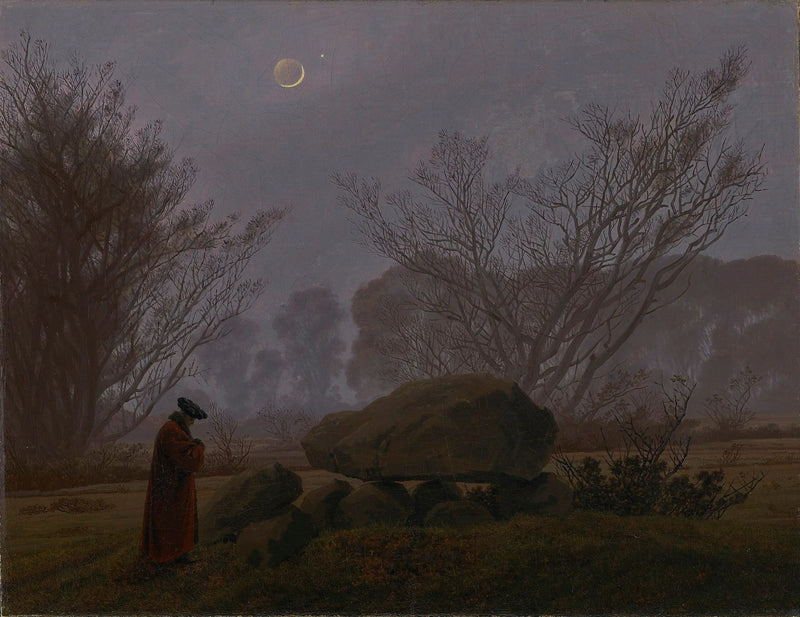 Aftenpromenade - Caspar David Friedrich
