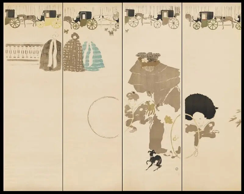 Nounouernes Gade, Fiacre Frise - Pierre Bonnard