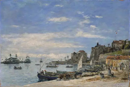 Quai de Villefranche - Eugène Boudin
