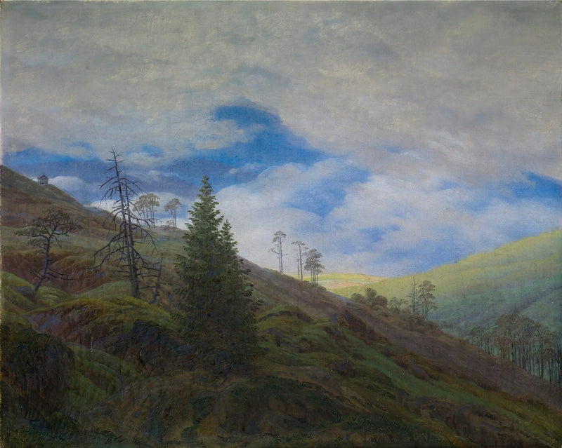 Solstråle i Riesengebirge - Caspar David Friedrich