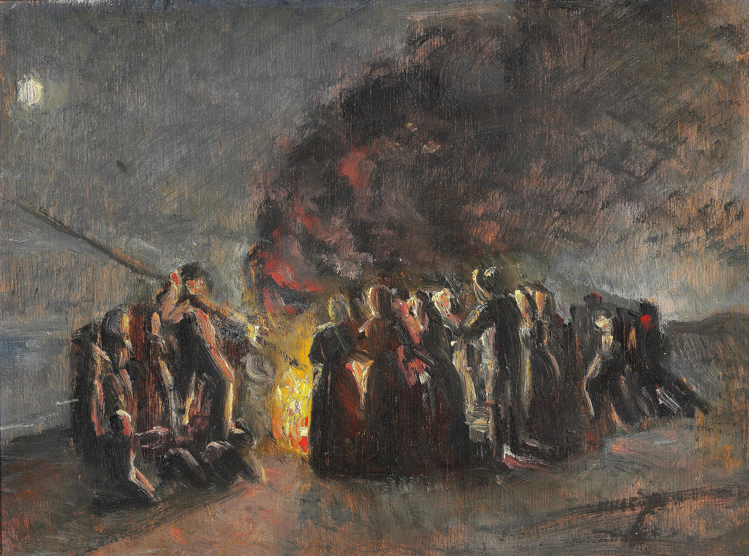 Sommersolhvervsaften, Skagen Strand. -Michael Peter Ancher