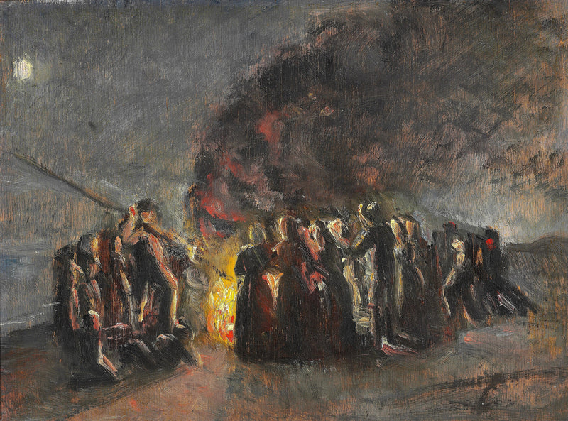 Sommersolhvervsaften, Skagen Strand. -Michael Peter Ancher