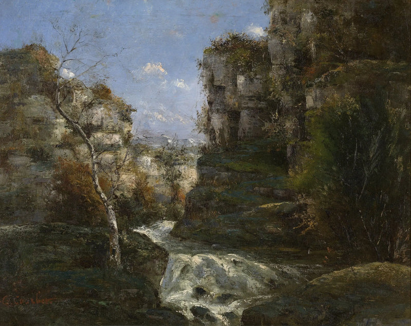Klipper nær Ornans - Gustave Courbet