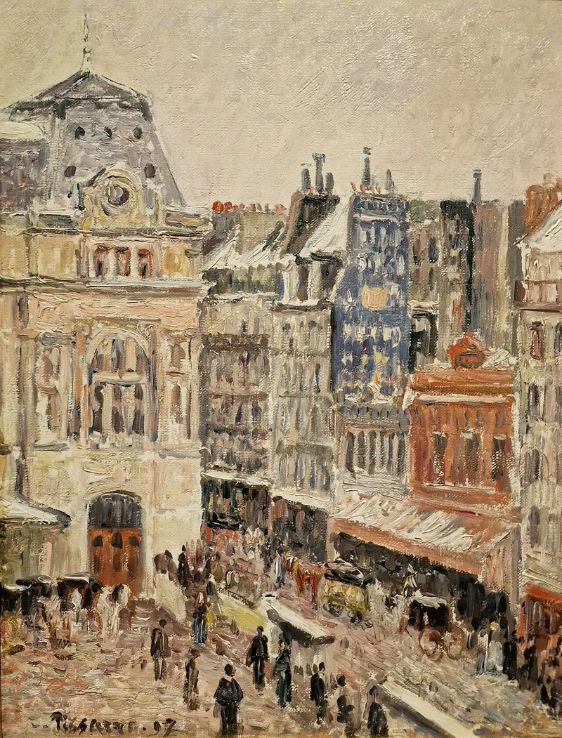 Rue d'Amsterdam og Gare Staint-Lazare - Camille Pissarro