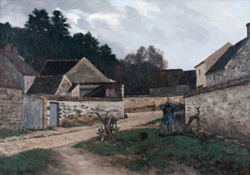 Landsbyvej i Marlotte, nær Fontainebleau - Alfred Sisley