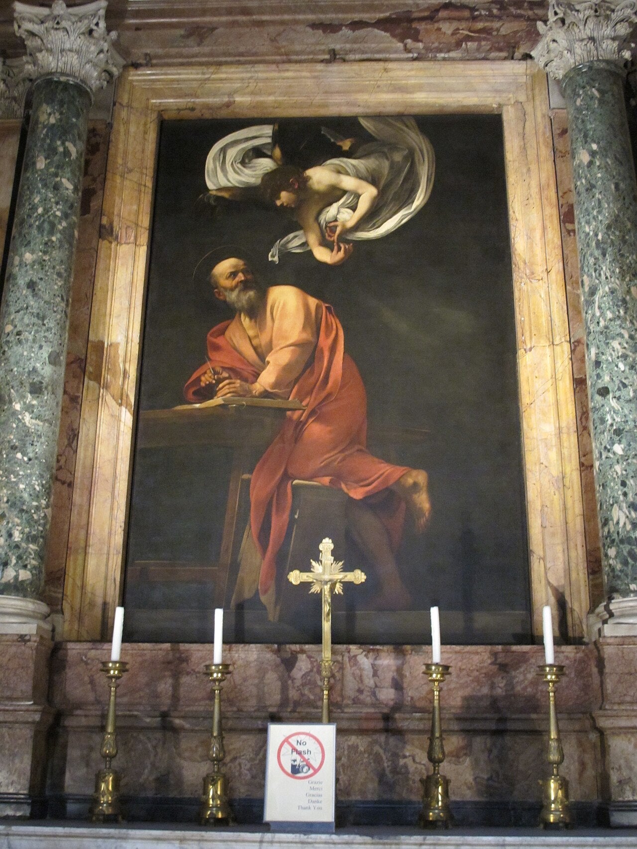Sankt Matthæus og Englen - Caravaggio