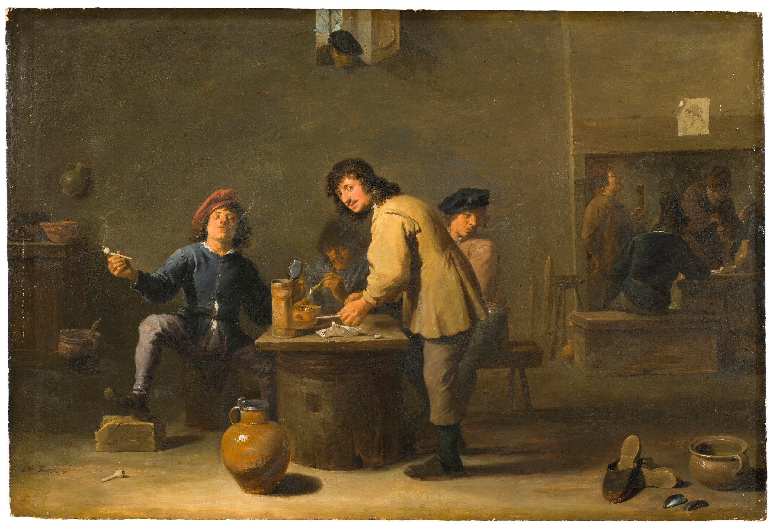 Scène de taverne avec fumeurs de pipe - David Teniers le Jeune