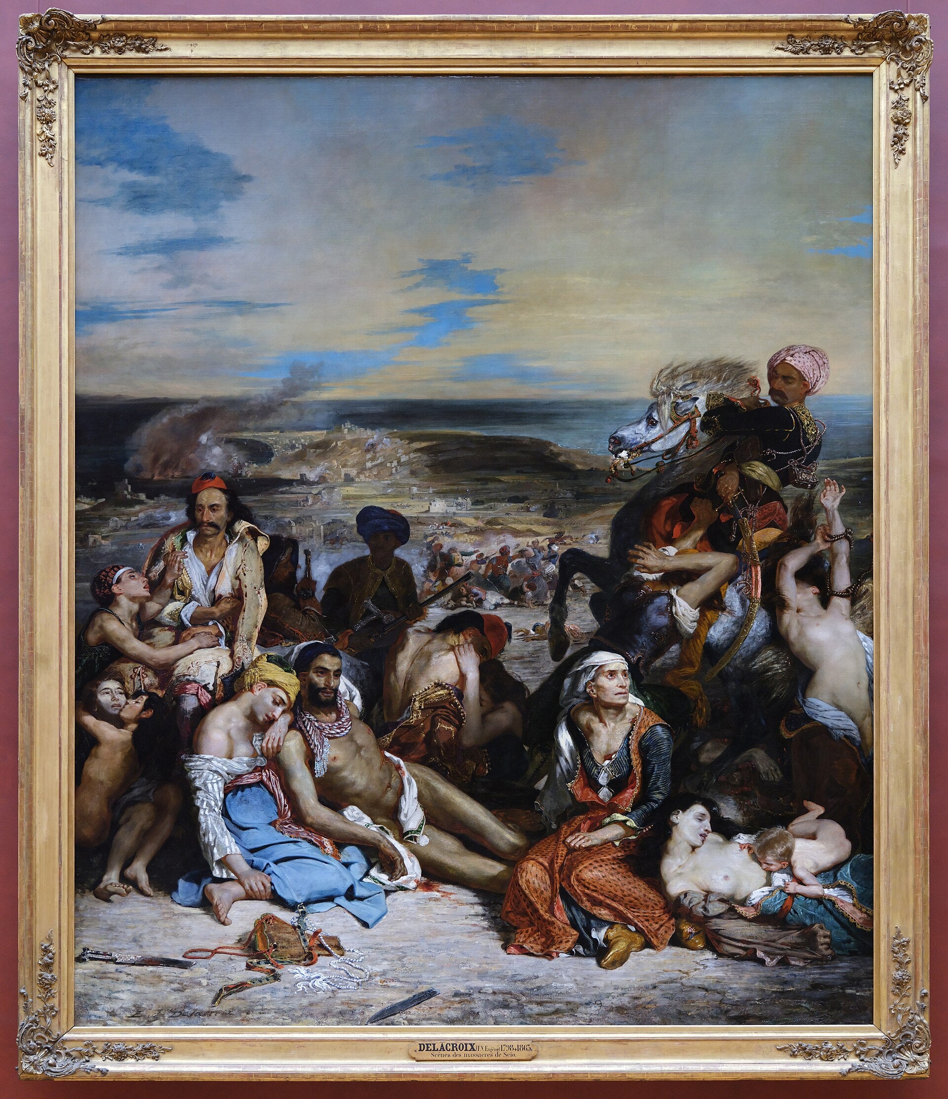 Scener fra massakrerne i Chios - Eugène Delacroix