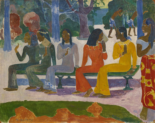 Reproduction du tableau « Ta Matete - Paul Gauguin » par Alpha Reproduction en peinture à l’huile