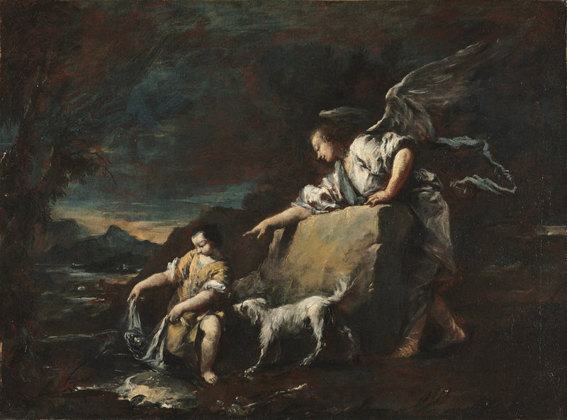 Tobias og ängel - Francesco Guardi