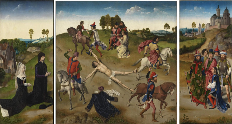 Triptyk af martyriet af Sankt Hippolytus - Hugo van der Goes