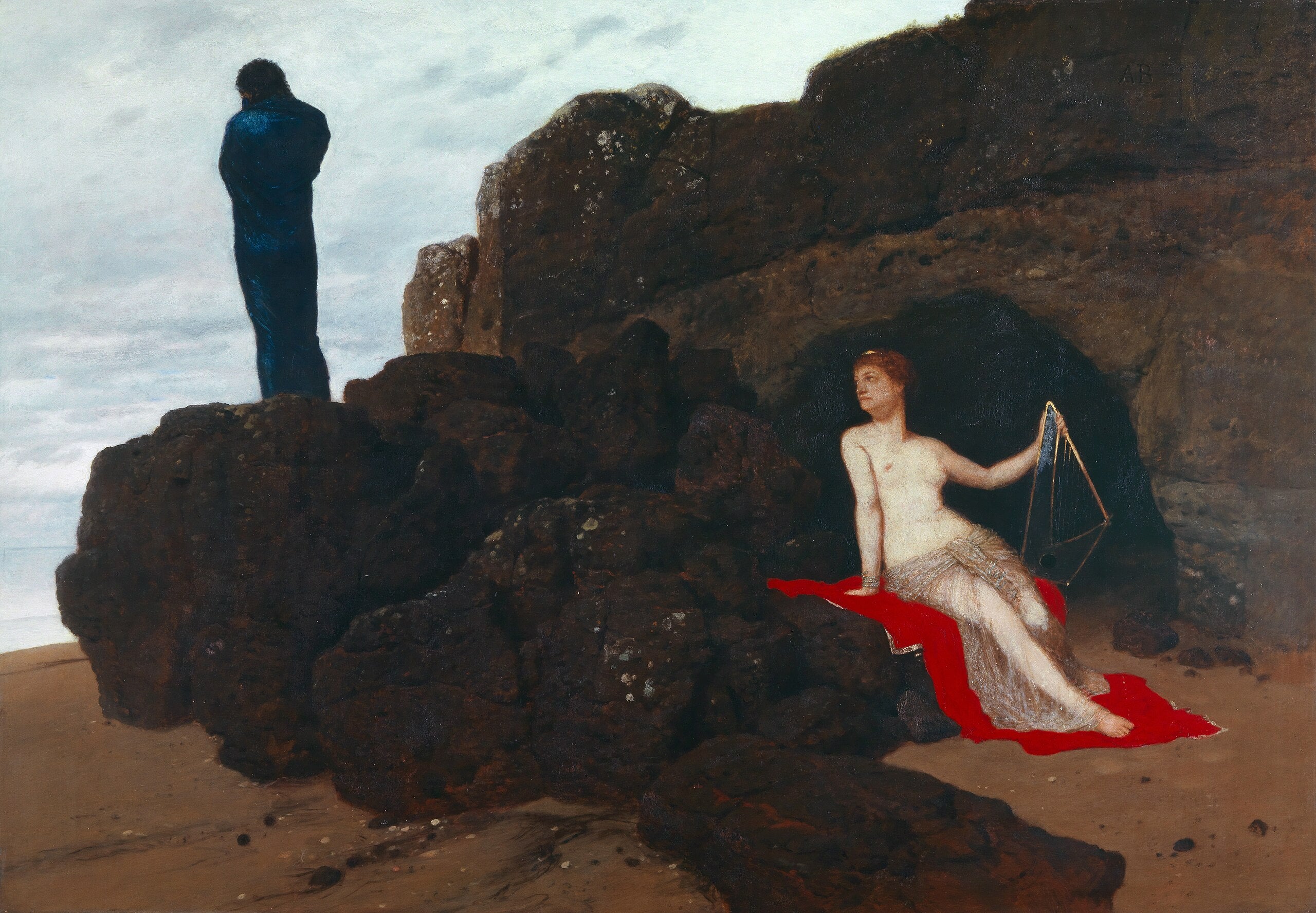Ulysse et Calypso - Arnold Böcklin