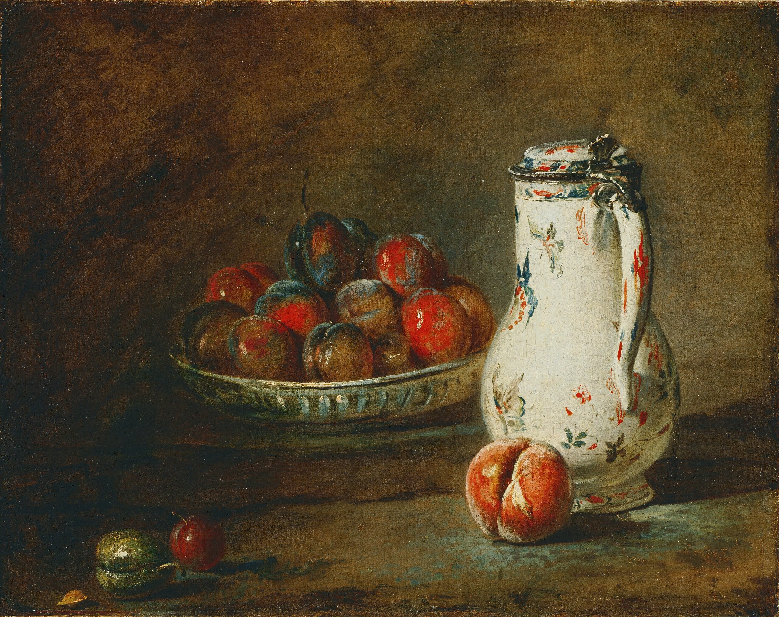 Un bol de pruneaux - Jean Siméon Chardin